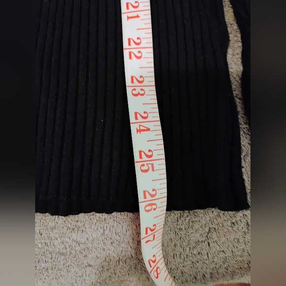 Cache Ribbed Lace Up Sweater Sz M - Picture 8 of 9